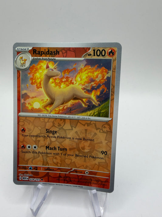 Pokemon Karte Reverse 151 Gallopa 78/165 Englisch
