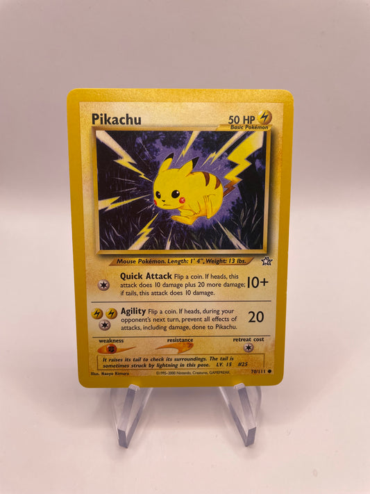 Pokemon Karte Pikachu Neo Genesis 70/111 Englisch