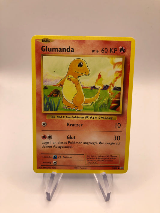 Pokemon Karte Glumanda 9/108 Deutsch