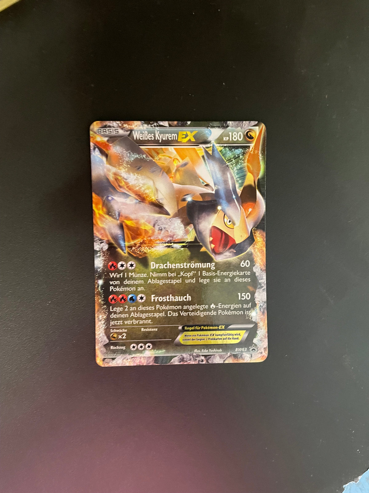 Pokemon Karte EX Promo Weißes Kyurem BW63 Deutsch