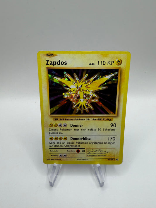 Pokemon Karte Holo Zapdos 42/108 Deutsch