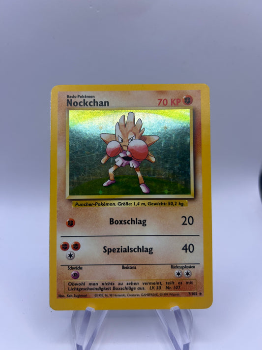 Pokemon Karte Holo Base Set Nockchan 7/102 Deutsch
