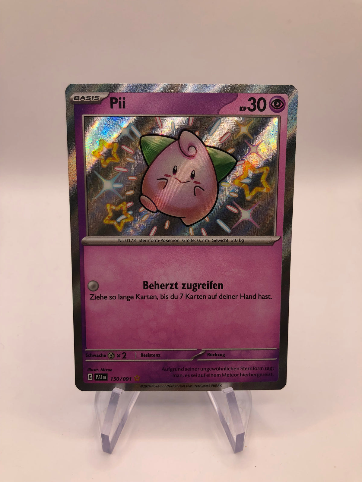 Pokemon Karte Shiny Piu 150/91 Deutsch
