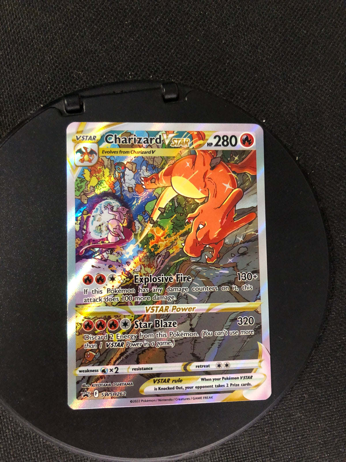Pokemon Karte Vstar Alt-Art Glurak SWSH262 Englisch