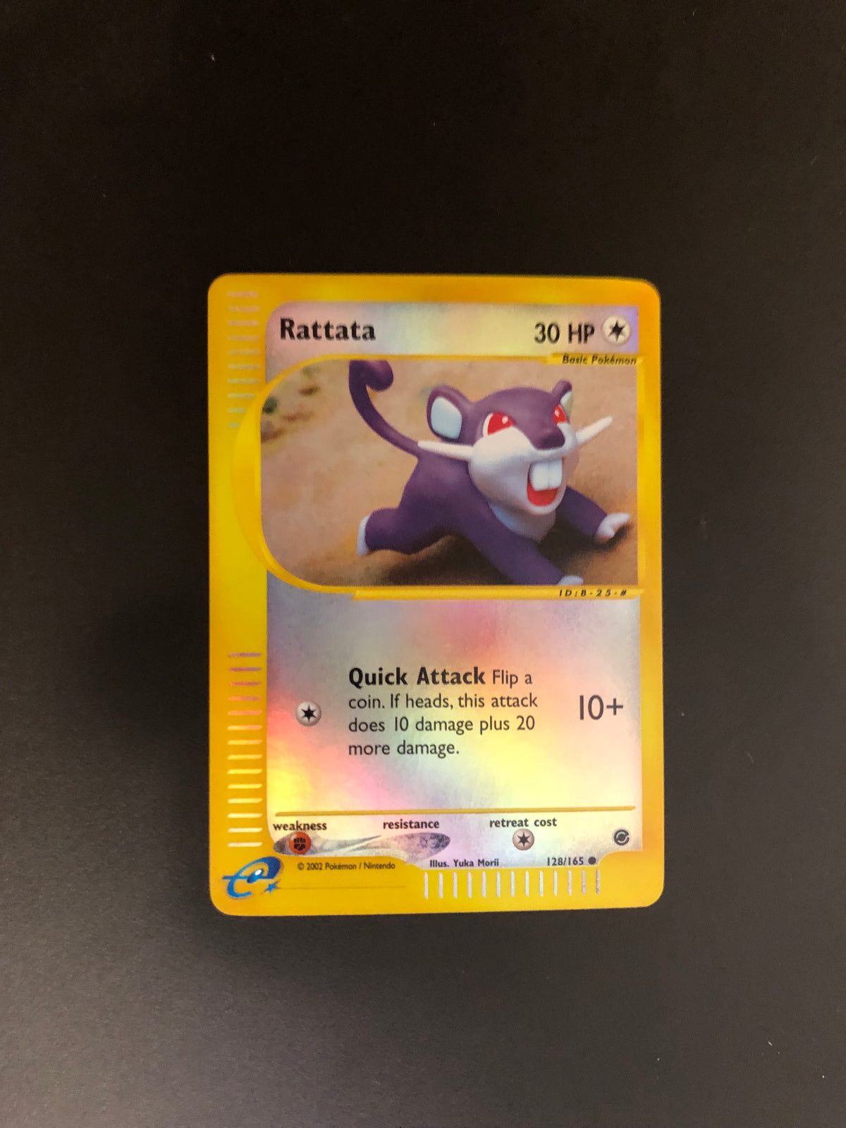 Pokemon Karte E-Serie Rattfratz 128/165 Englisch