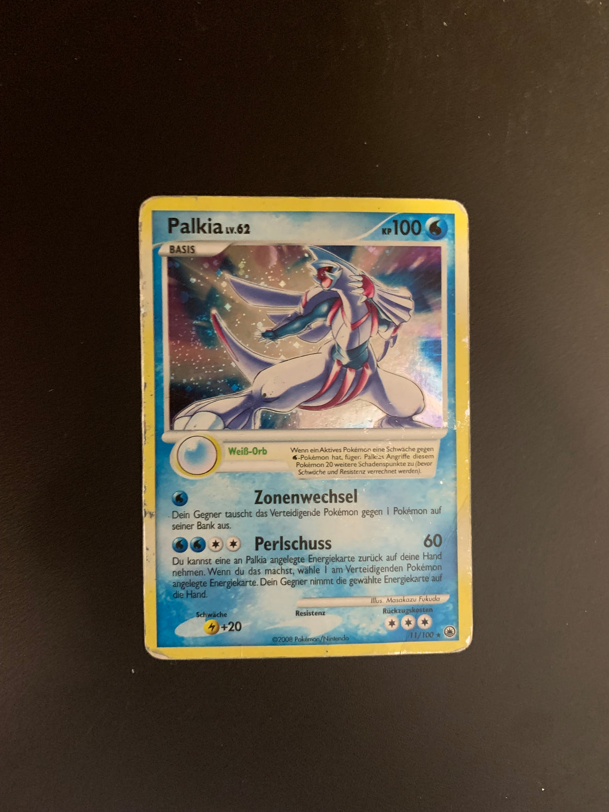 Pokemon Karte Holo Palkia 11/100 Deutsch