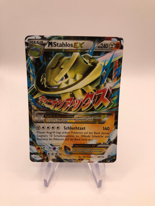 Pokemon Karte EX Mega Stahlos 68/114 Deutsch