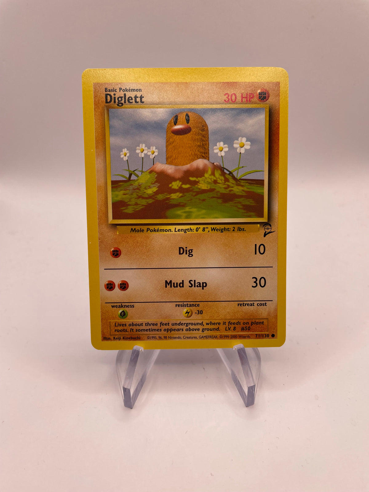 Pokemon Karte Base Set 2 Diglett 71/130 Englisch