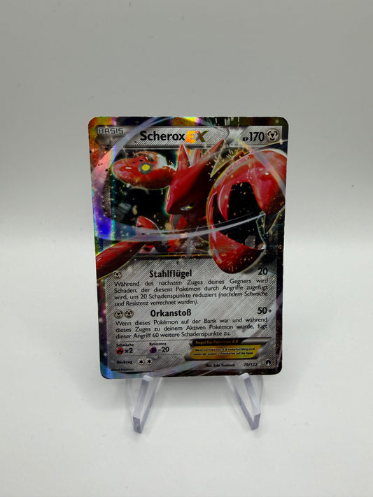 Pokemon Karte Ex Scherox 76/122 Deutsch