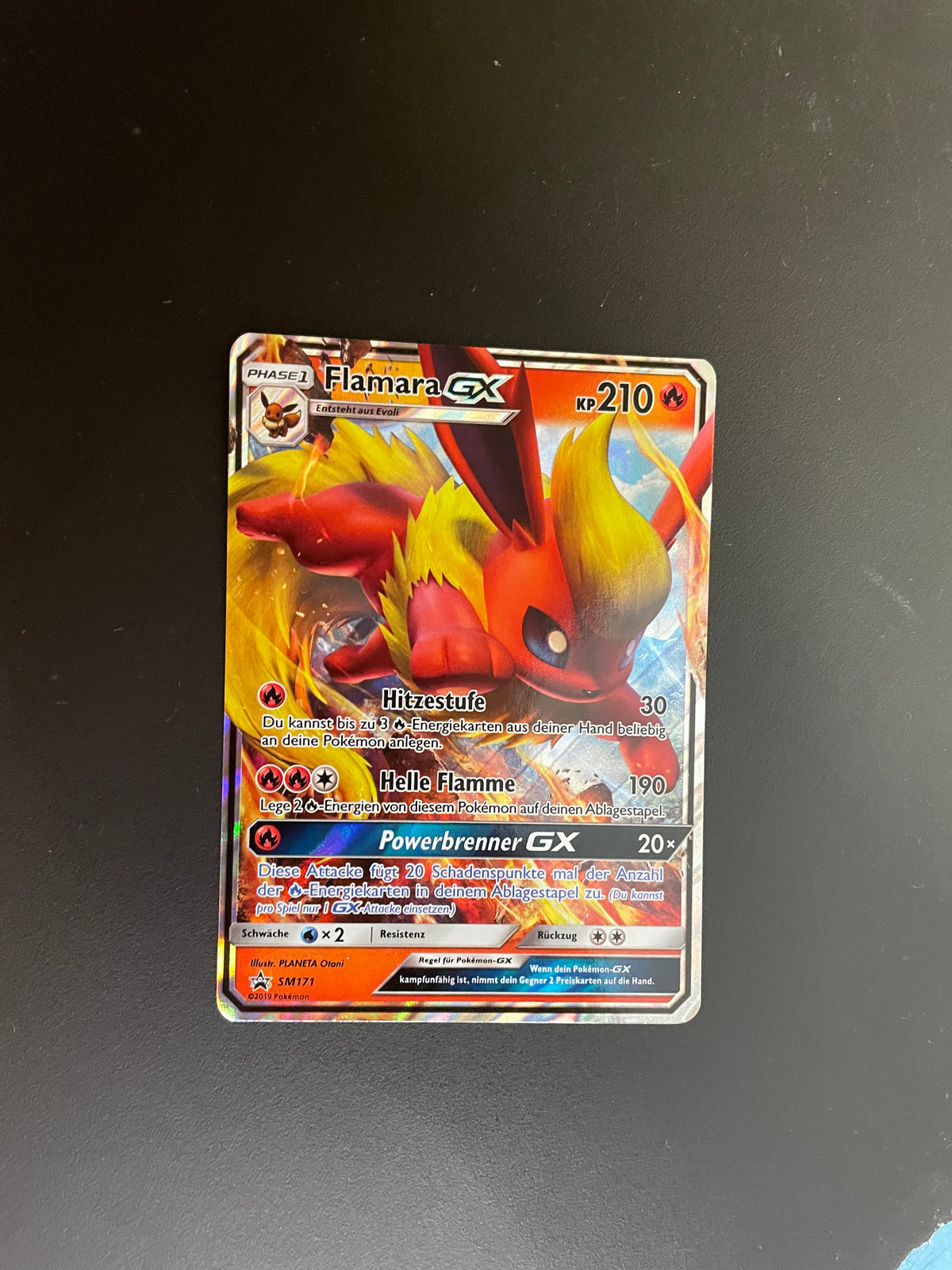 Pokémon Karte Flamara GX SM171 Deutsch