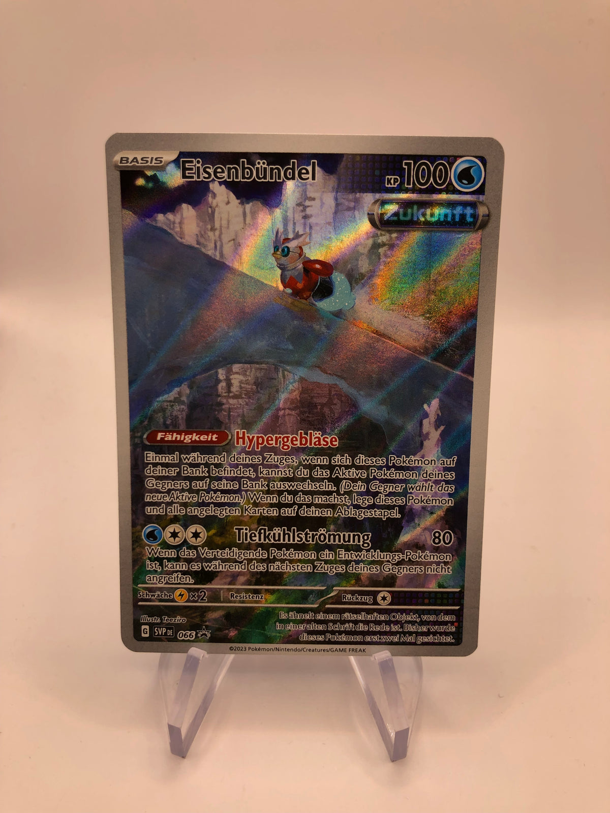 Pokemon Karte Art-Rare Promo Eisenbündel 66 Deutsch