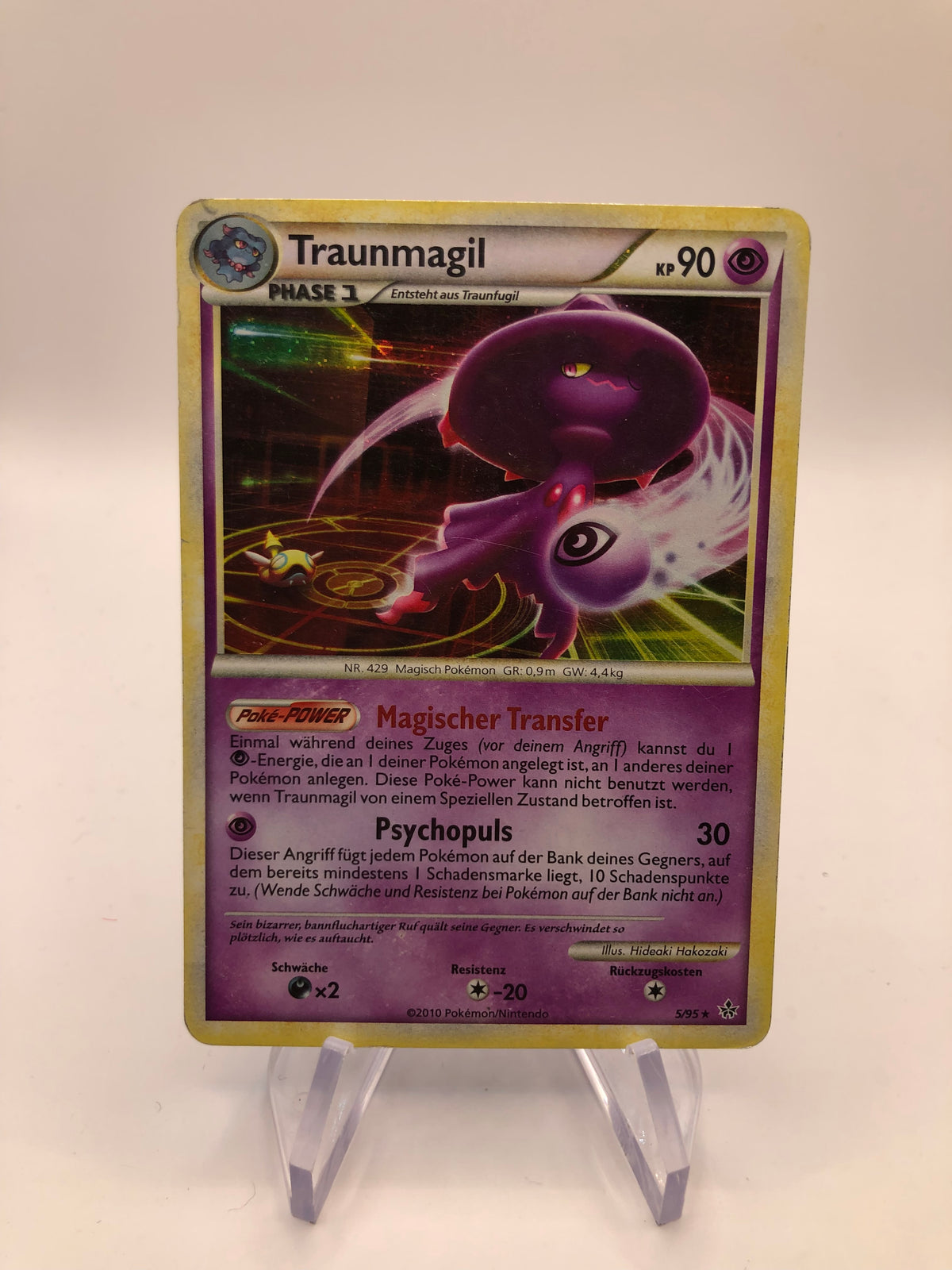 Pokemon Karte Holo Traunmagil 5/95 Deutsch