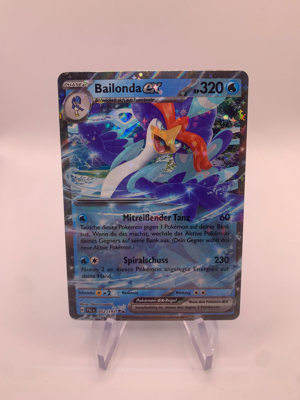 Pokemon Karte ex Bailonda 52/193 Deutsch