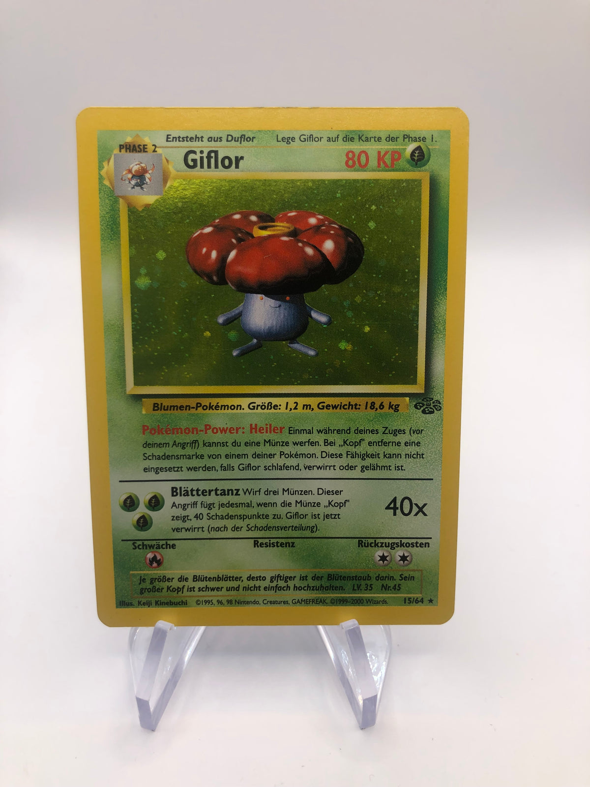 Pokemon Karten Holo Giflor 15/64 Deutsch