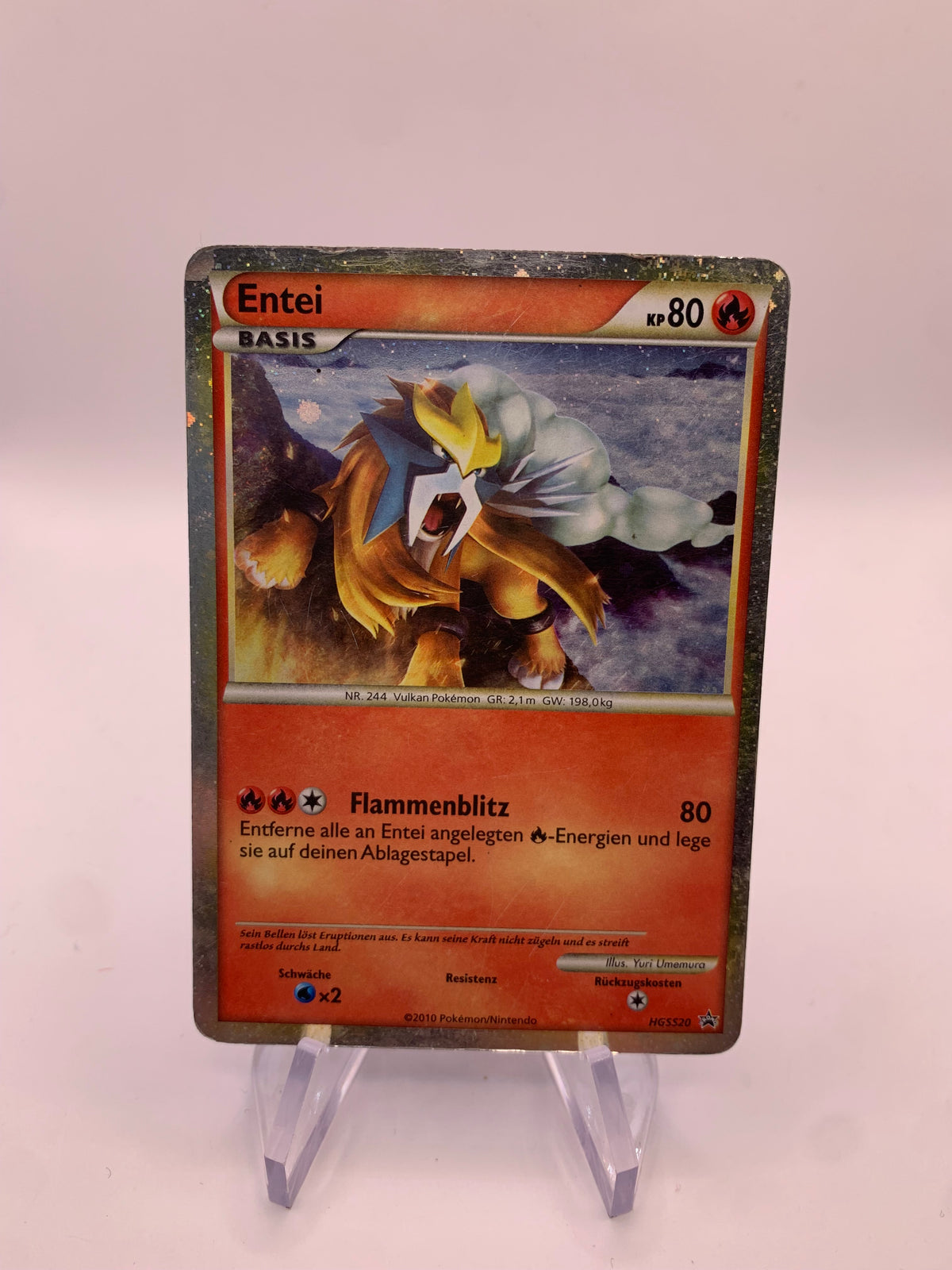 Pokemon Karte Prime Promo Entei HGSS20 Deutsch