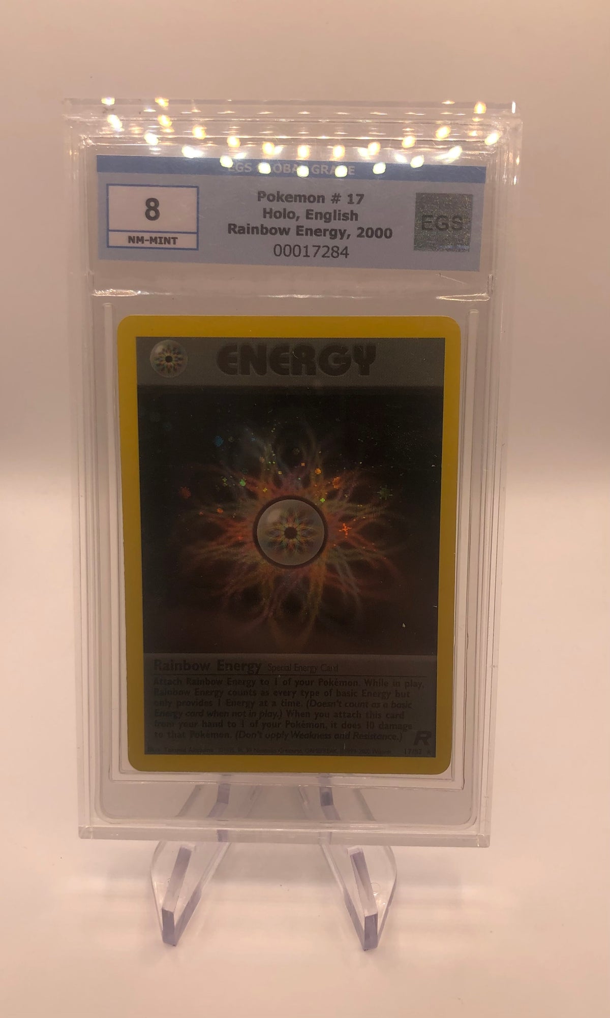 Pokemon Karten Holo Rainbow Energy 17/82 Englisch