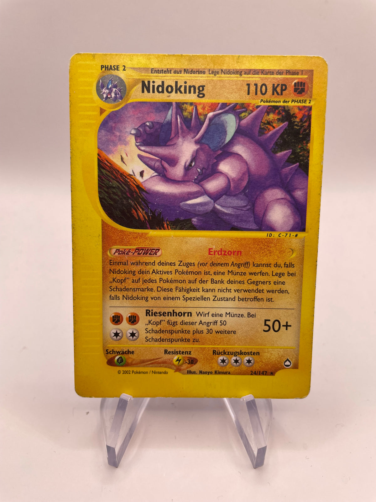 Pokémon Karte E-Series Nidoking 24/147 Deutsch