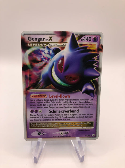 Pokemon Karte Lv.X Gengar 97/99 Deutsch