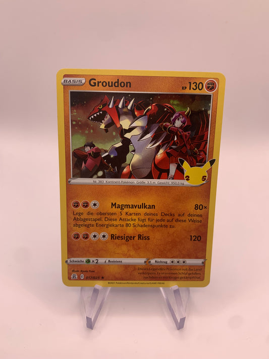 Pokemon Karte Celebration Holo Groudon 17/25 Deutsch