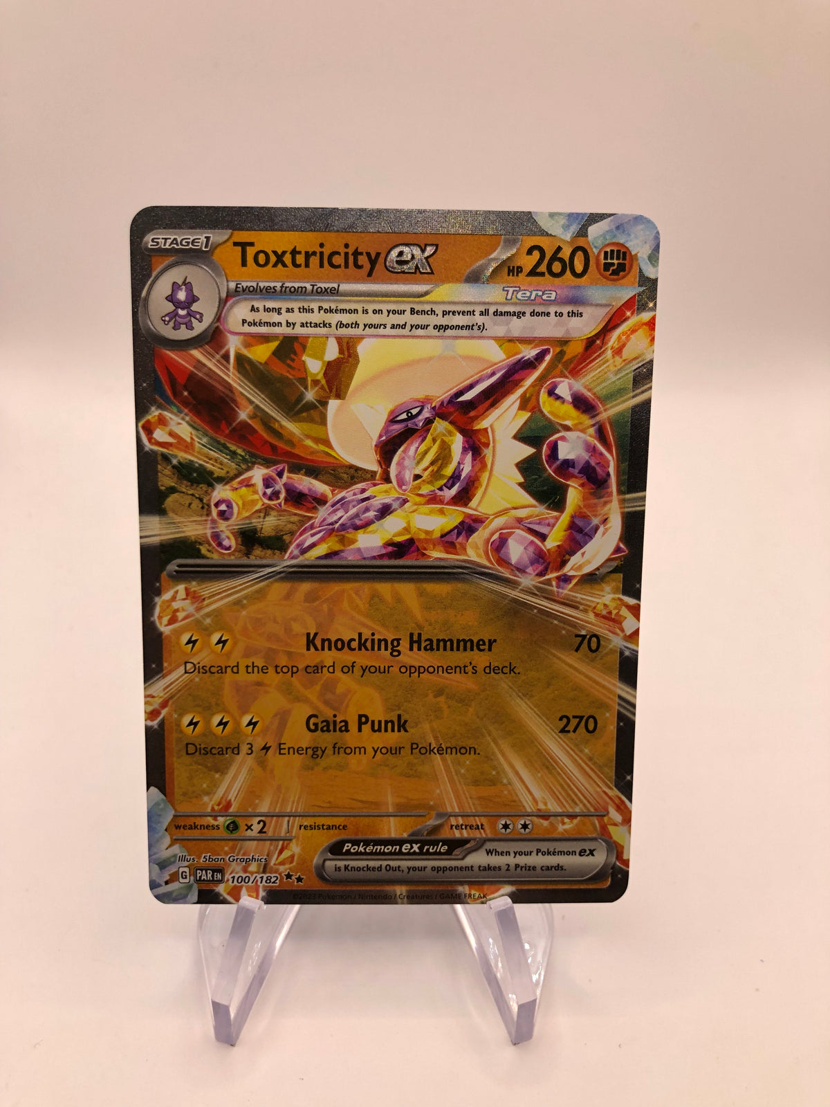 Pokemon Karte EX Toxtricity 100/182 Englisch