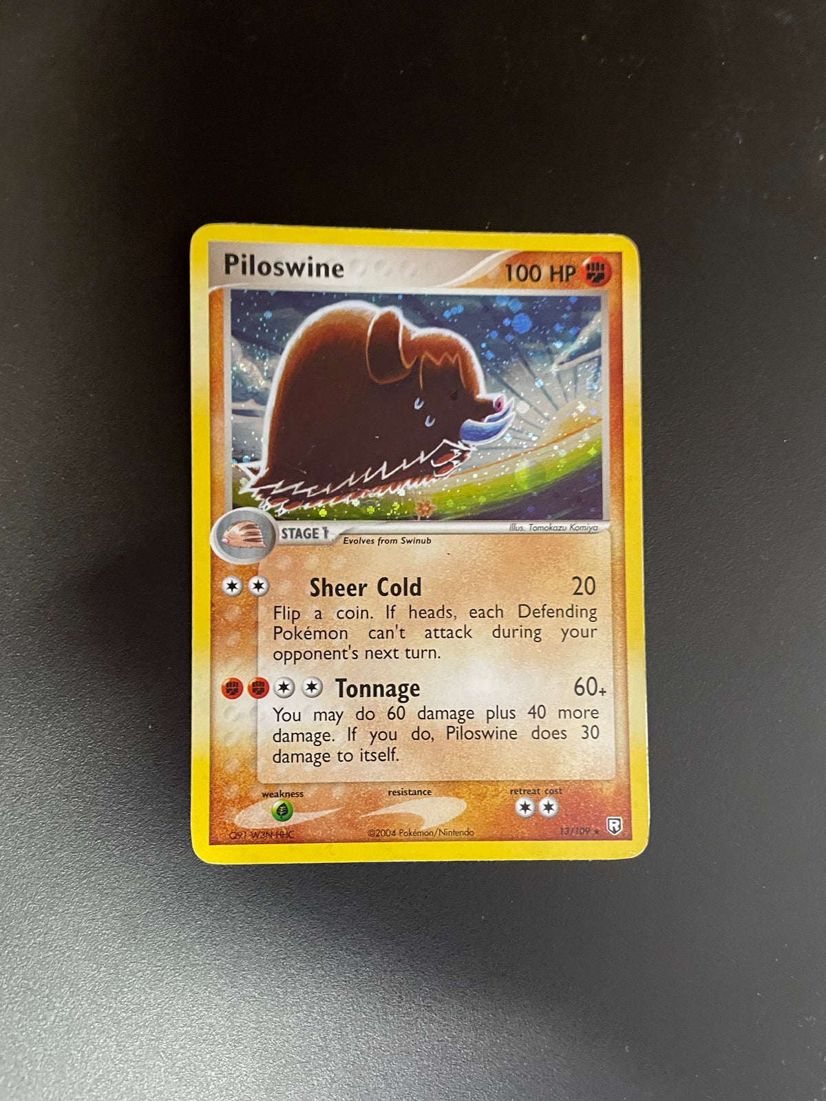 Pokemon Karte Holo Keifel 13/109 englisch