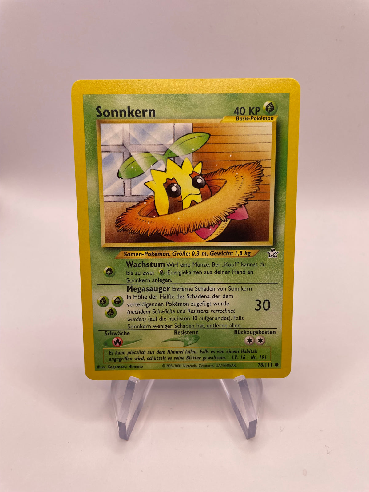 Pokemon Karte Sonnkern Neo Genesis 78/111 Deutsch