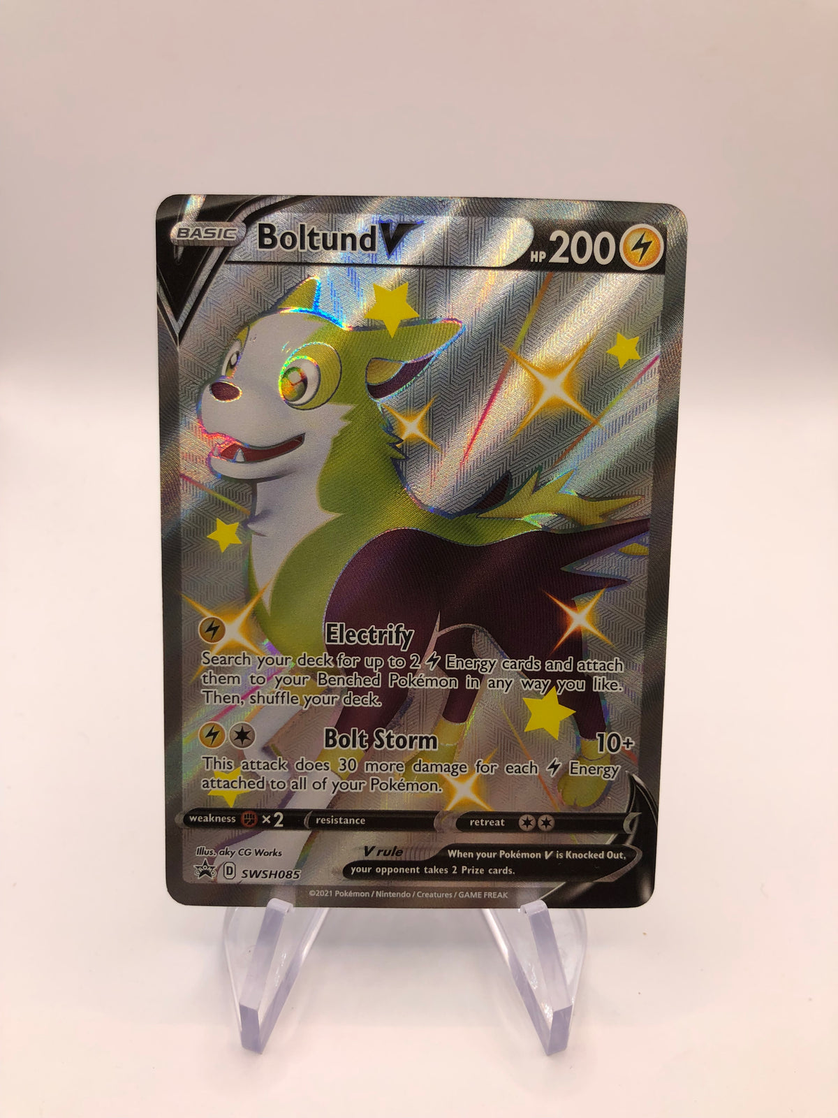 Pokemon Karte V Promo Shiny Bellektro SWSH085 Englisch