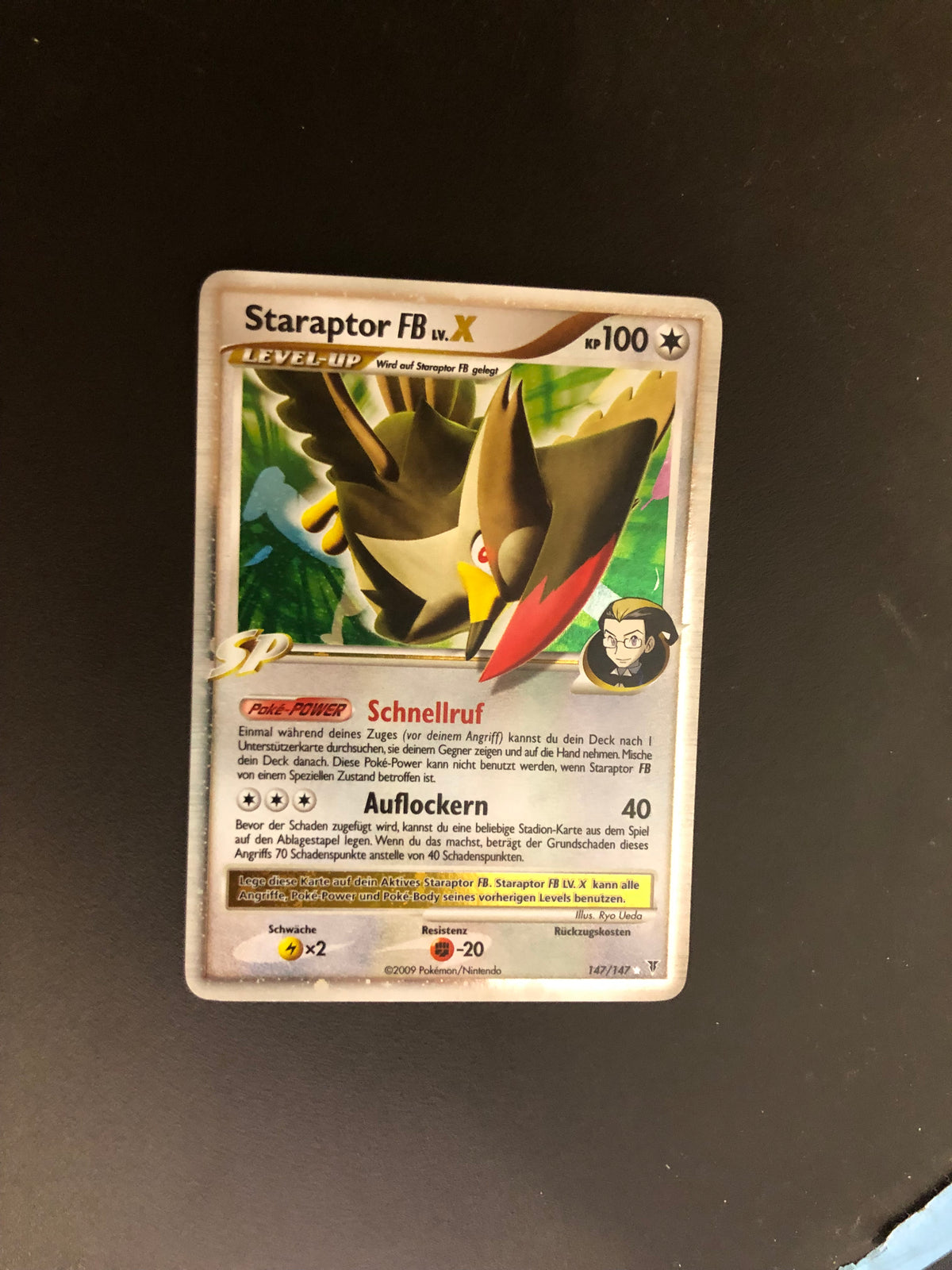 Pokemon Karte Holo Lv.X Staraptor 147/147 Deutsch