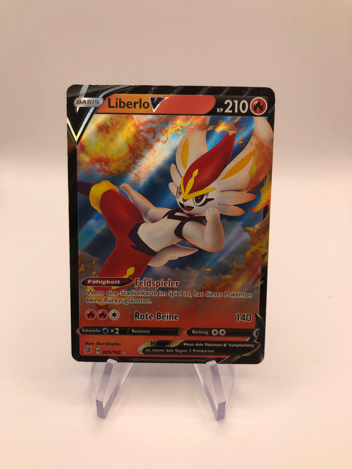 Pokemon Karte V Liberlo 35/192 Deutsch