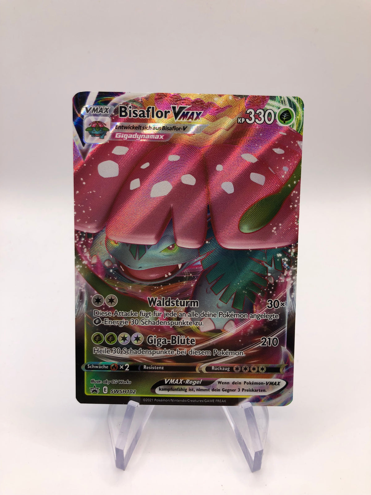 Pokémon Karte Promo Vmax Bisflor SWSH102 Deutsch