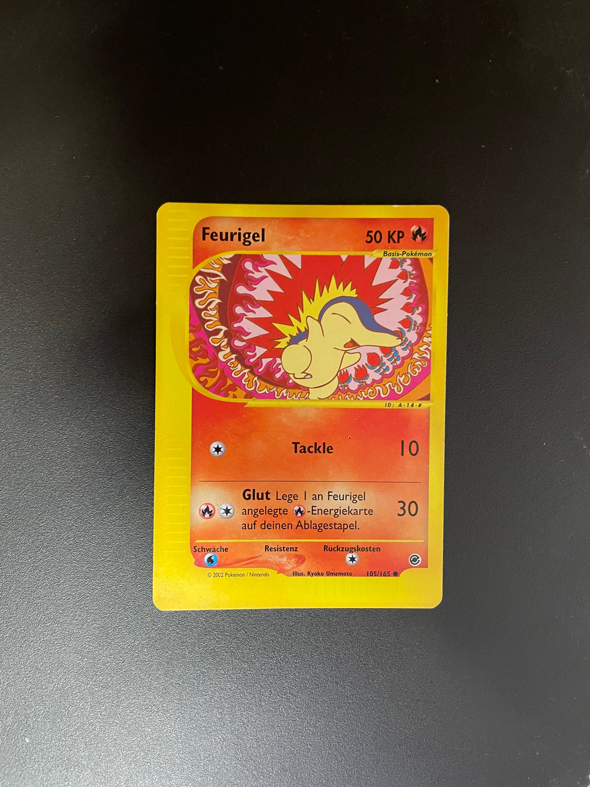 Pokemon Karte e-Series Feurigel 105/165 Deutsch