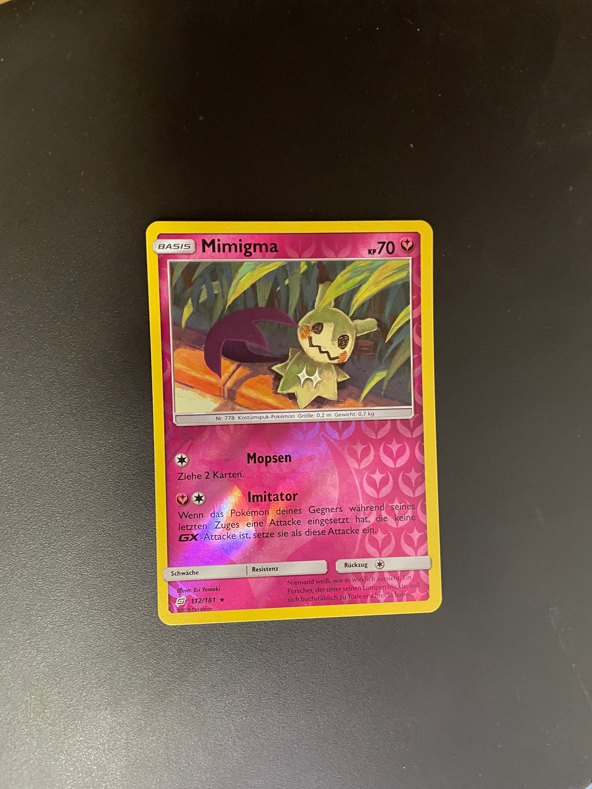 Pokemon Karte Reverse Mimigma 112/181 Deutsch