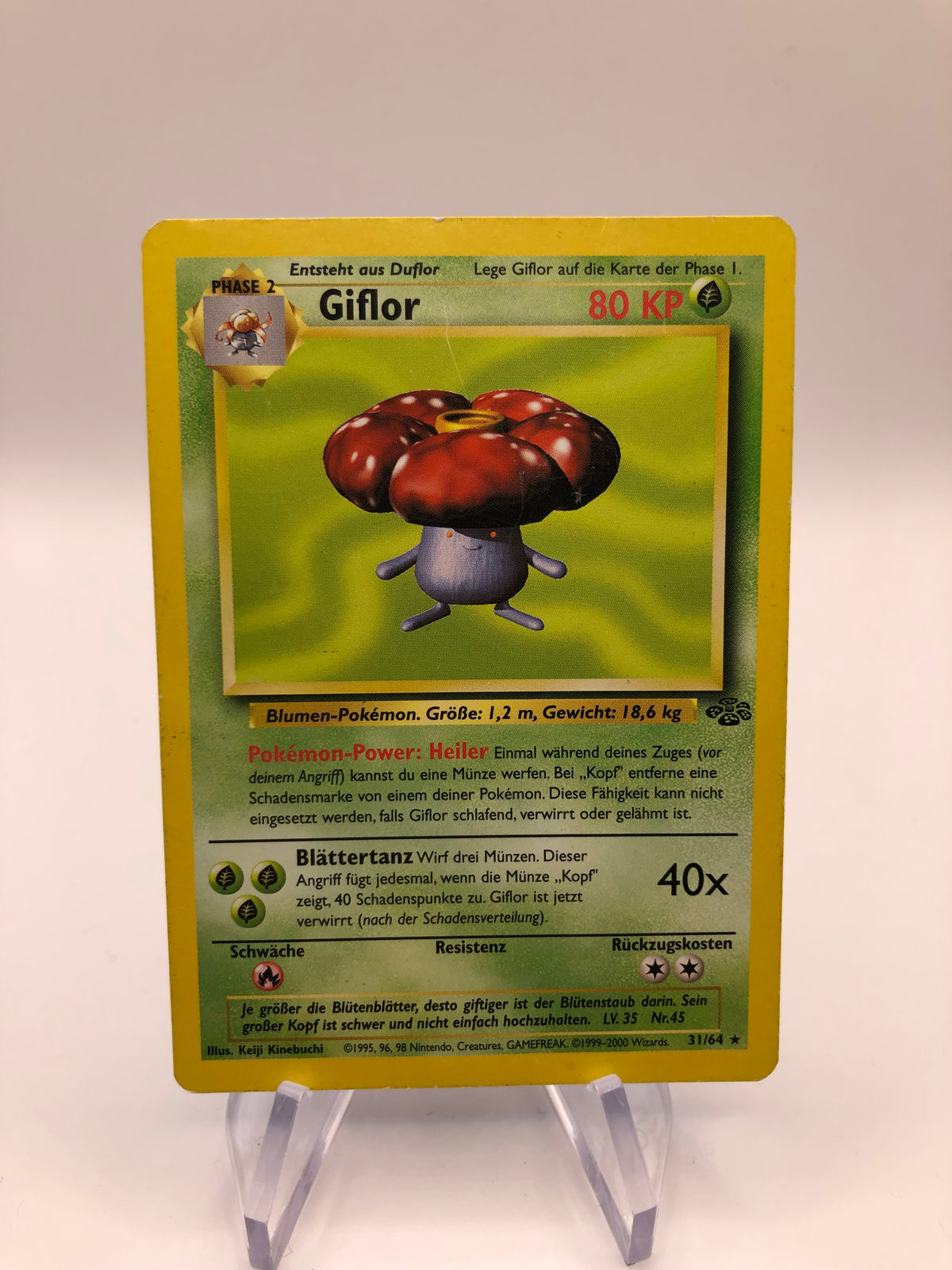 Pokemon Karte Jungel Giflor 31/64 Deutsch