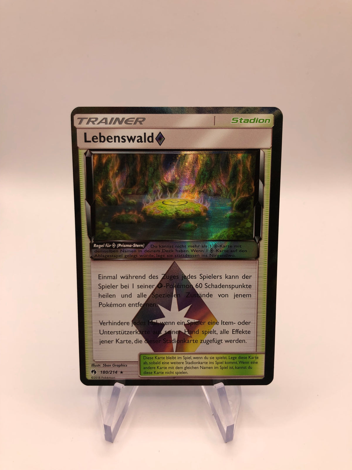 Pokemon Karte Trainer Lebenswald 180/214 Deutsch