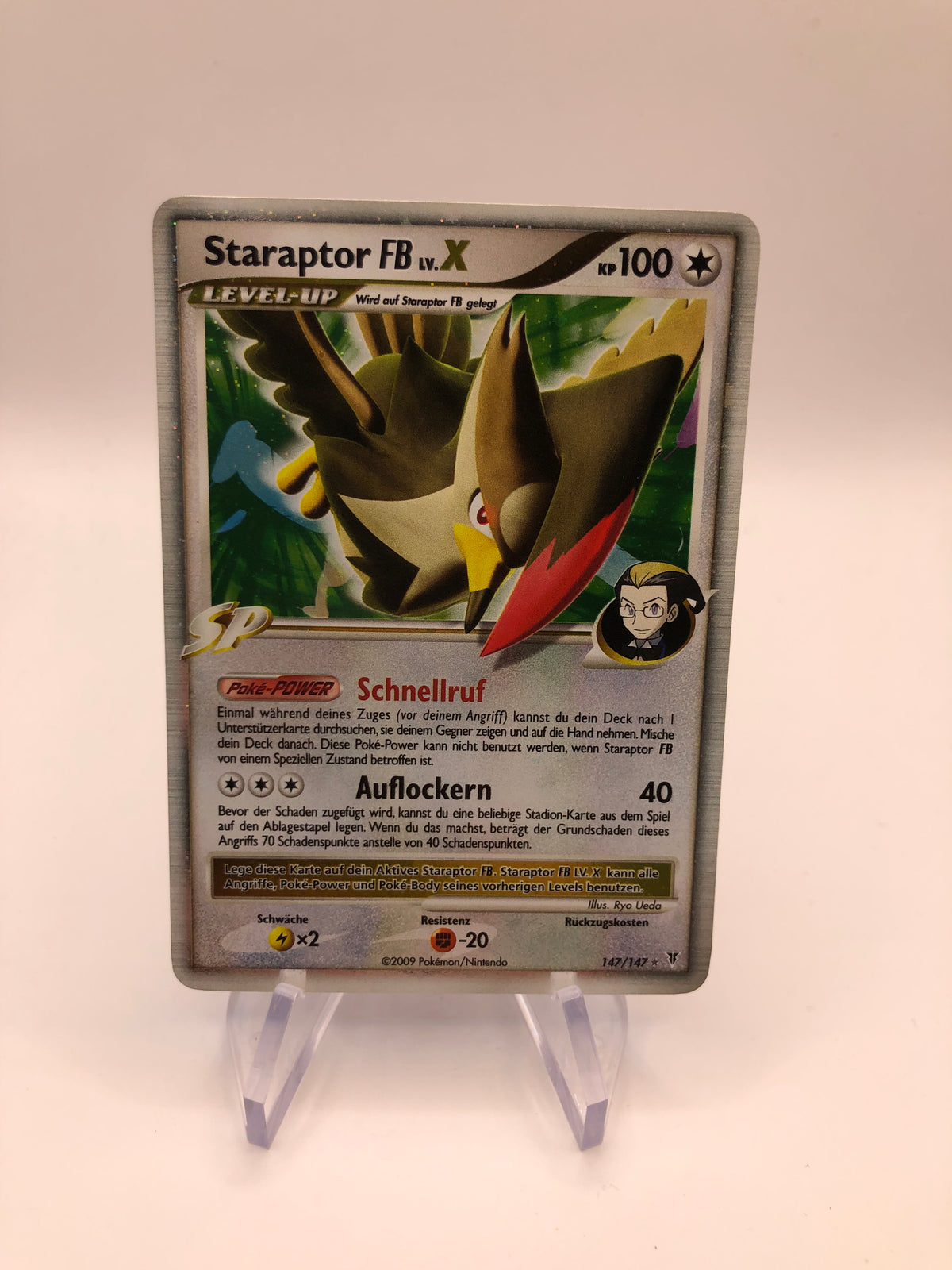 Pokemon Karte Holo Lv.X Staraptor 147/147 Deutsch