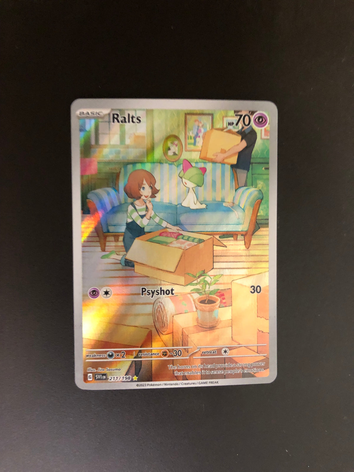 Pokemon Karte Art-Rare Ralts 211/198 Englisch