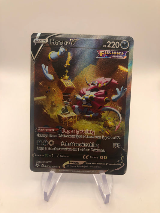 Pokemon Karte V Alt-Art Hoopa GG53/GG70 Deutsch