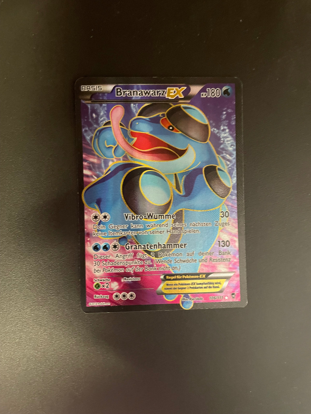 Pokemon Karte EX Fullart Branawarz 106/111 Deutsch