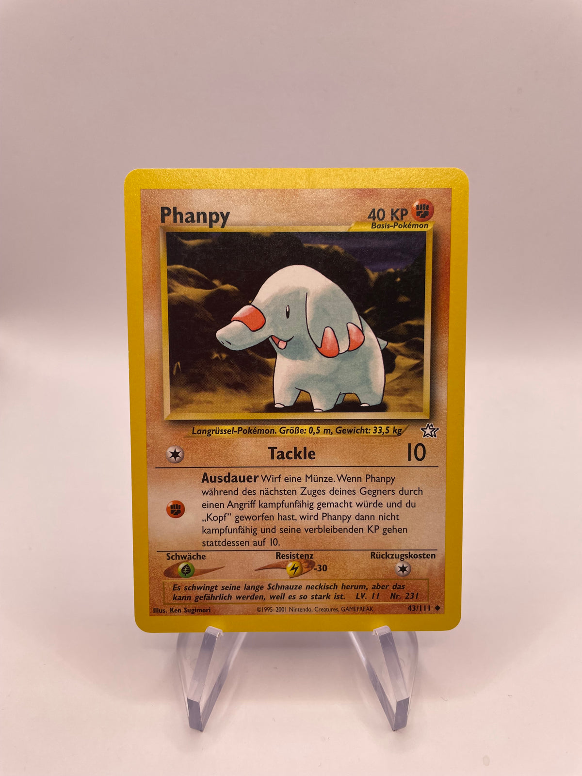 Pokemon Karte Phanpy Neo Genesis 43/111 Deutsch