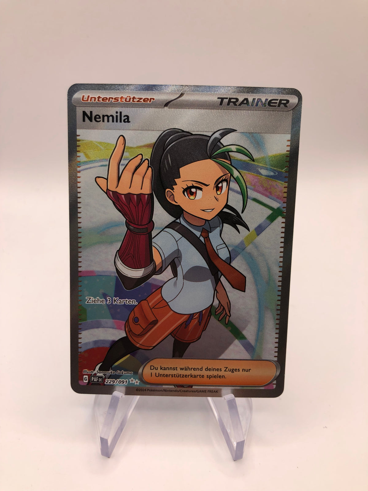 Pokemon Karte Trainer Nemila 229/91 Deutsch