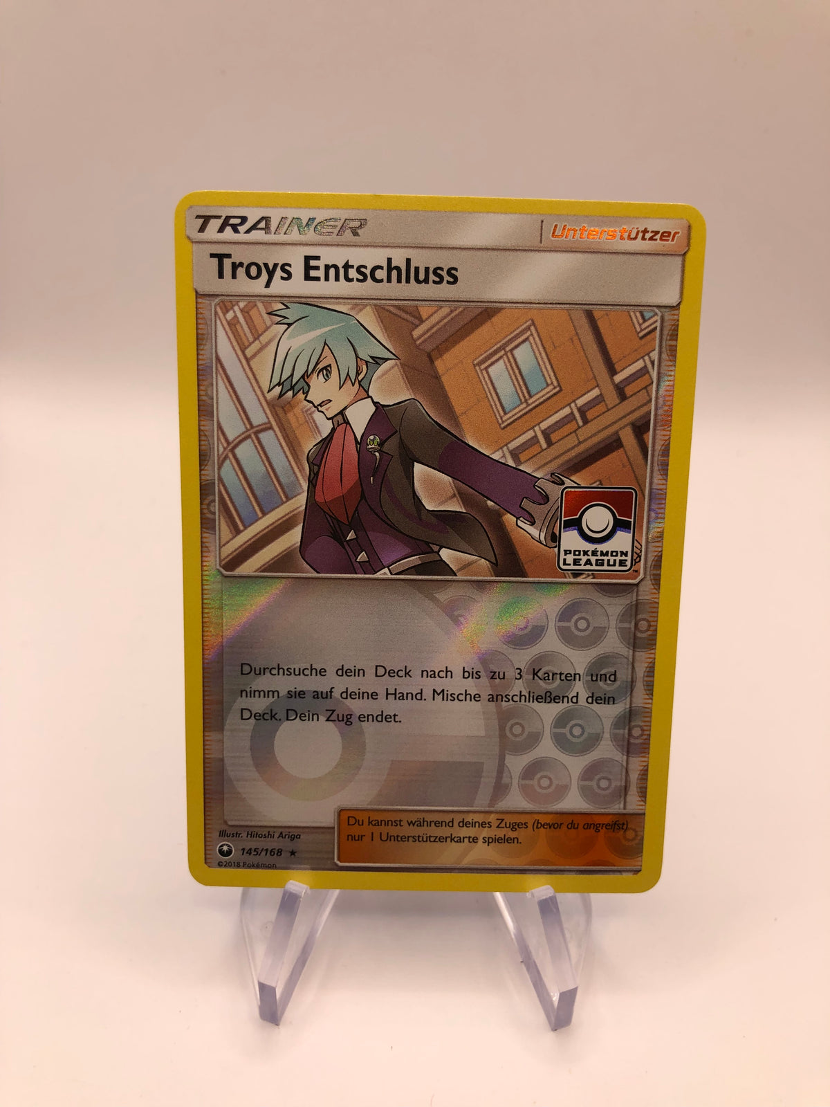 Pokemon Karte Trainer Troys Entschluss 145/168 Deutsch