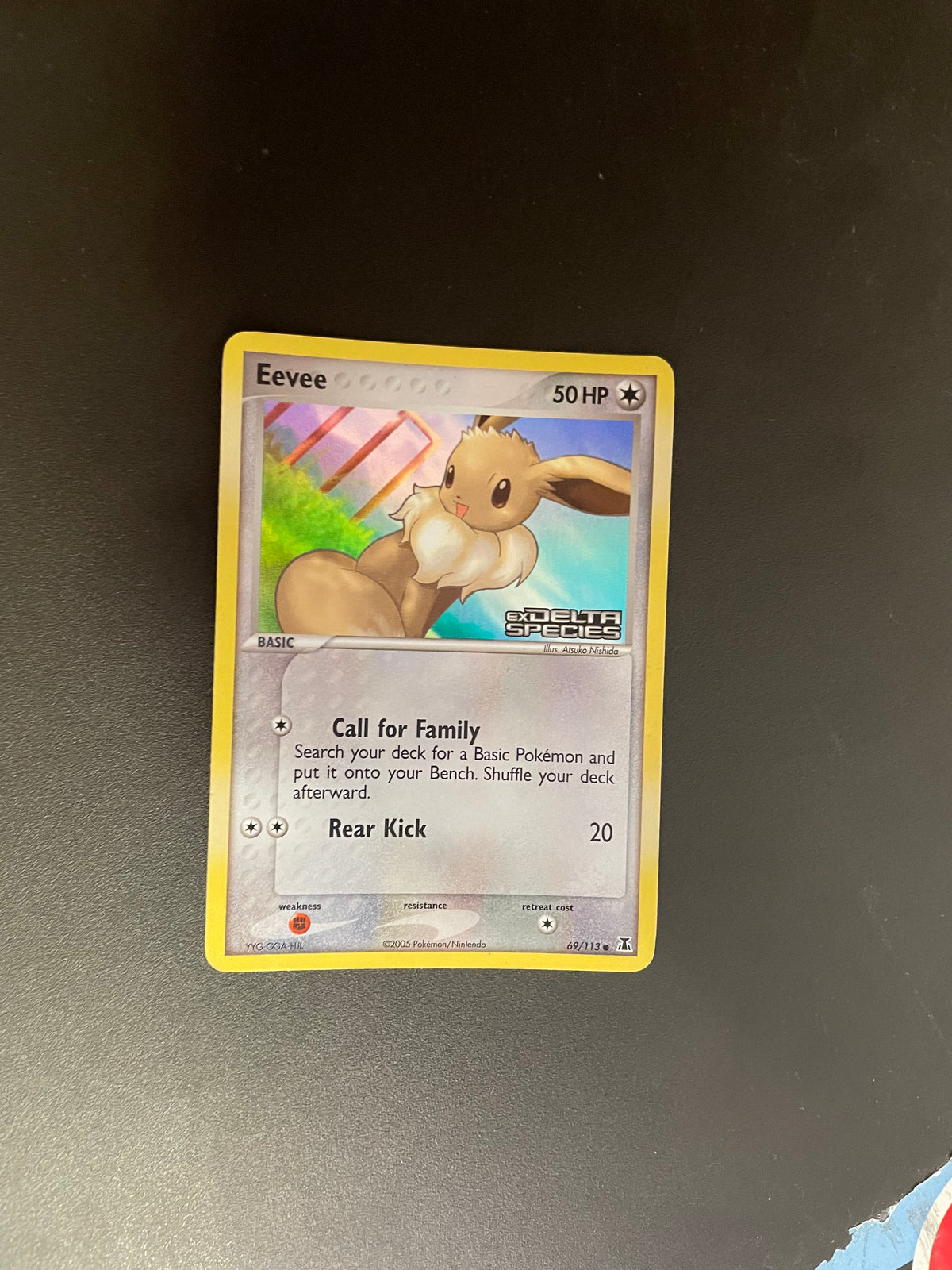 Pokemon Karte Stamp Evoli 69/113 Englisch