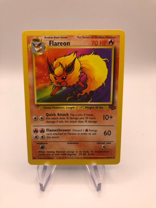 Pokemon Karte Dschungel Flamara 19/64 Englisch