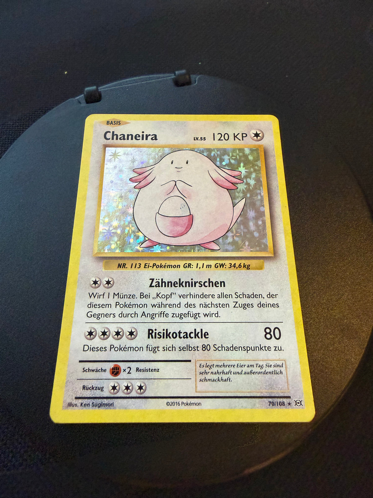 Pokemon Karte Holo Chaneira 70/108 Deutsch