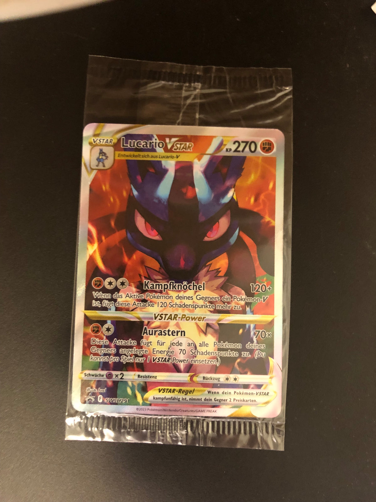 Pokemon Karte Vstar Promo OVP Lucario SWSH291  Deutsch