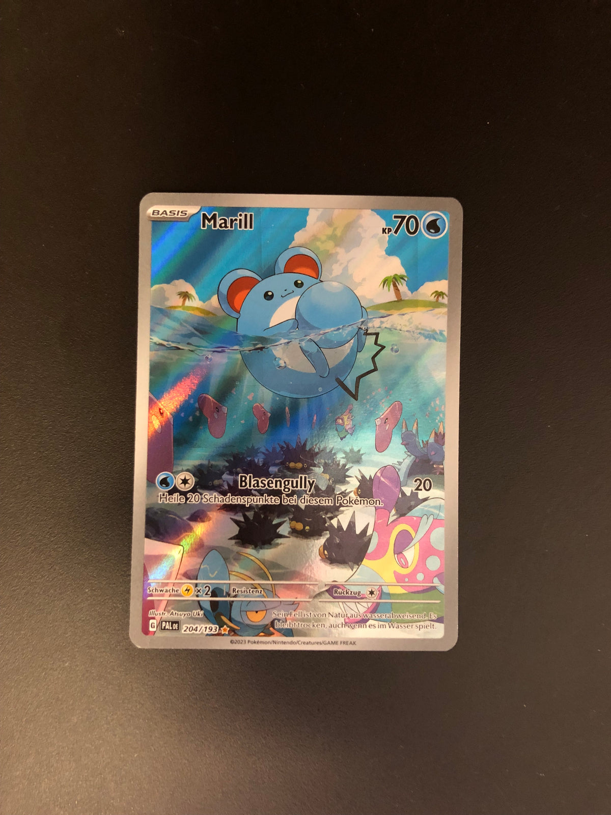 Pokemon Karte Art-Rare Marill 204/193 Deutsch