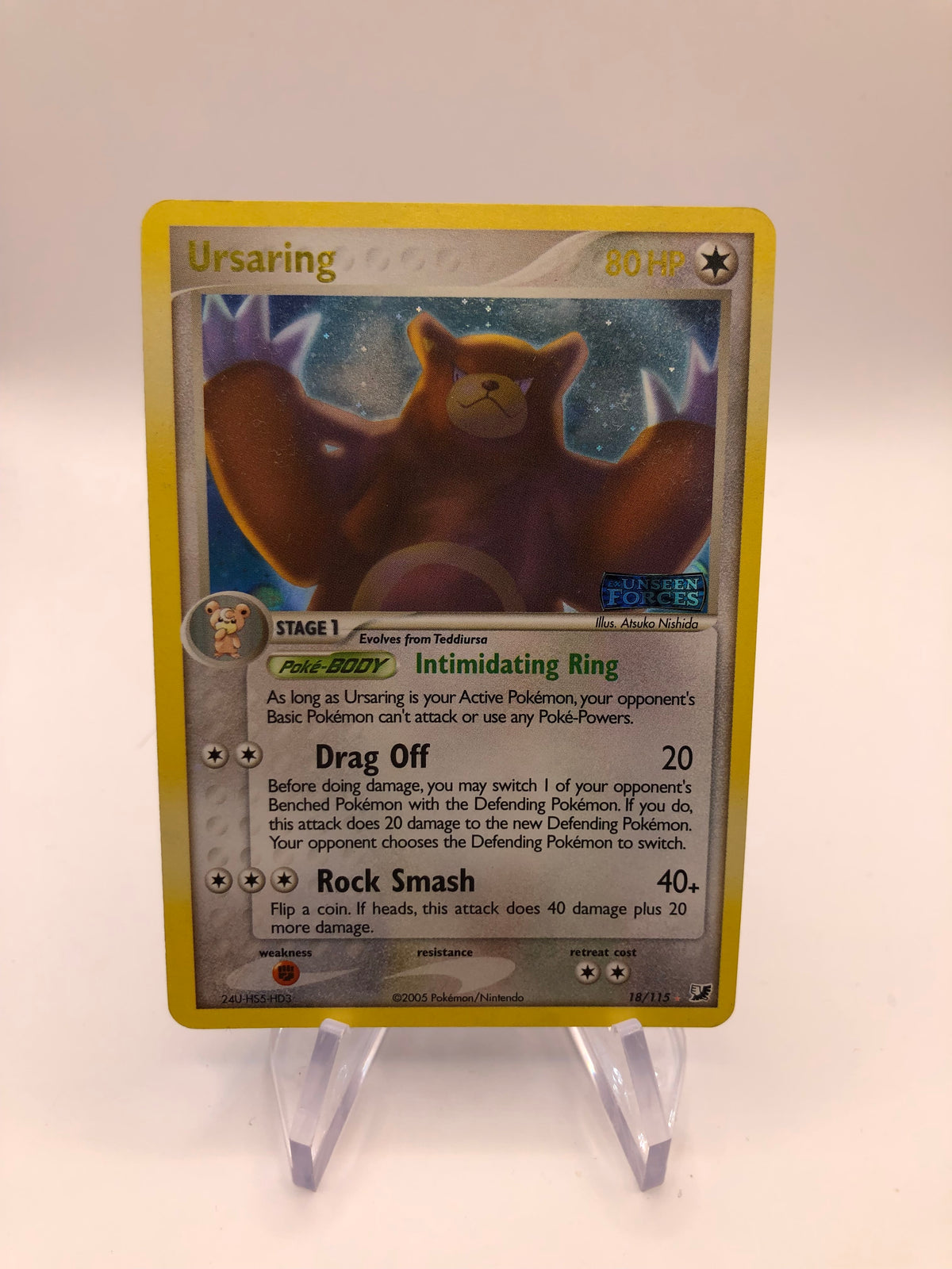 Pokemon Karte Stamp Ursaring 18/115 Englisch