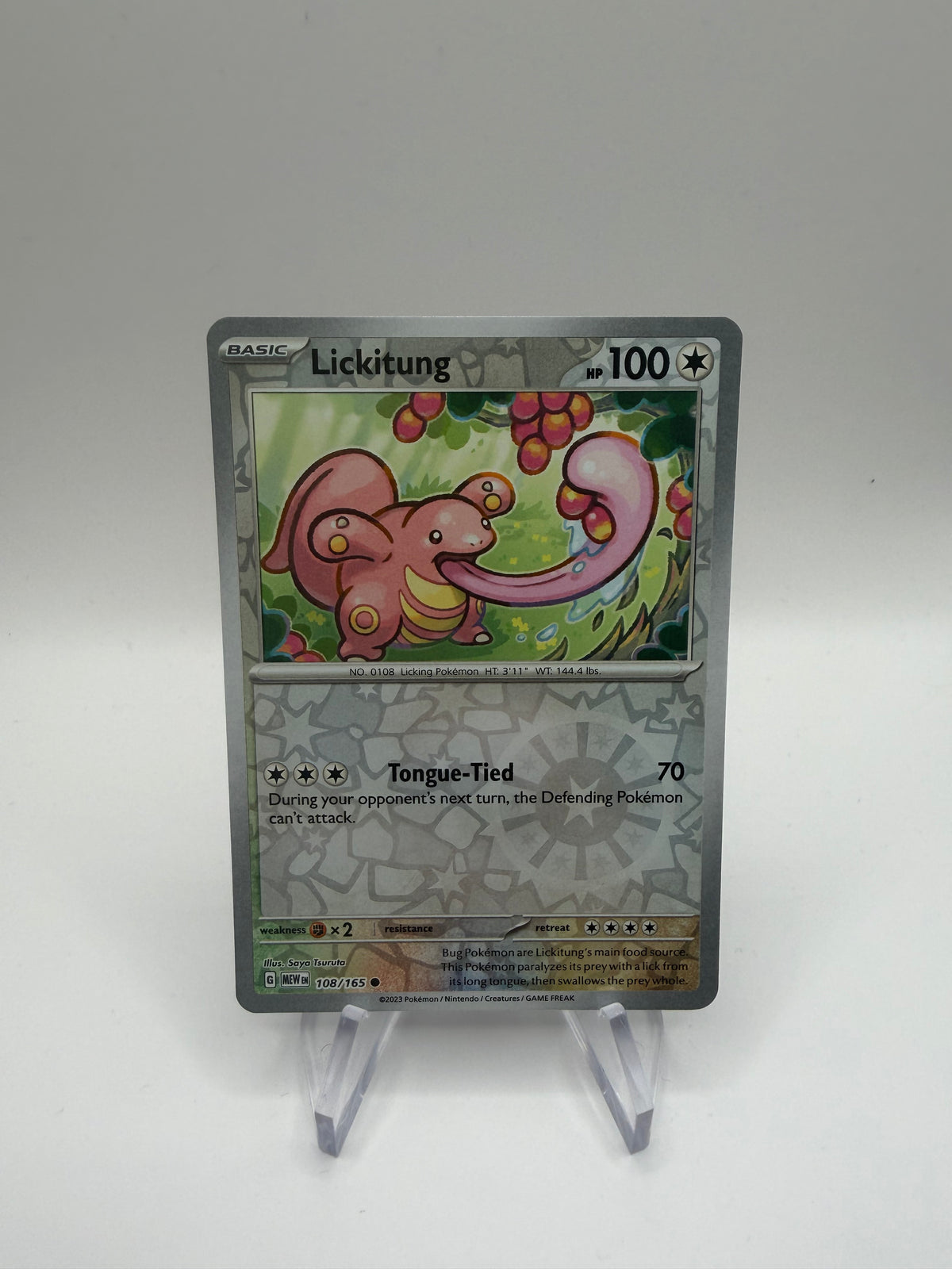 Pokemon Karte Reverse 151 Schlurp 108/165 Englisch