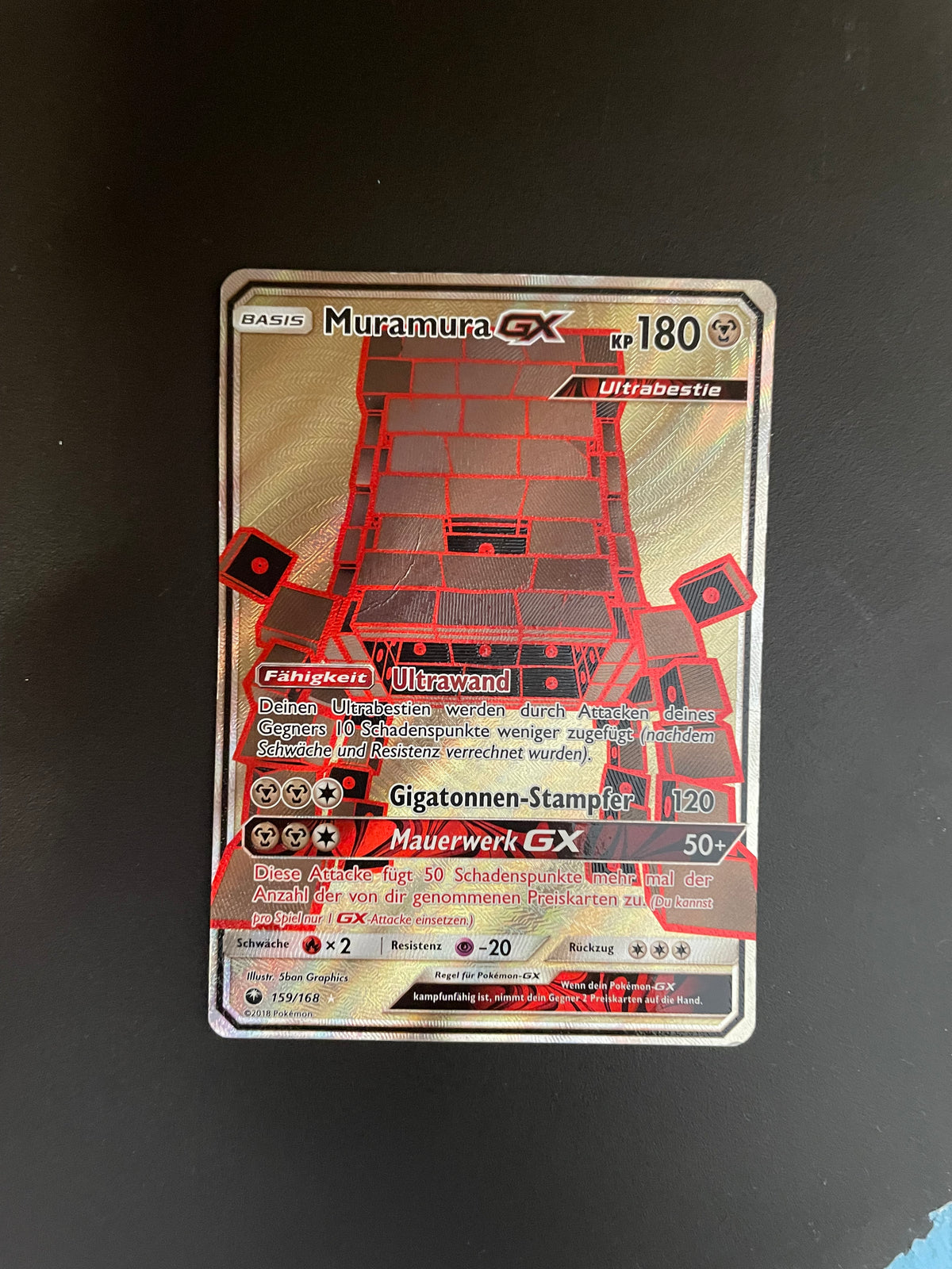 Pokémon Karte GX Muramura 159/168 Deutsch