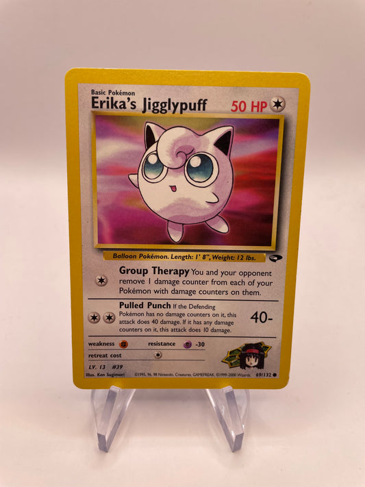 Pokemon Karte Gym Challenge Erika‘s Jigglypuff 69/132 Englisch